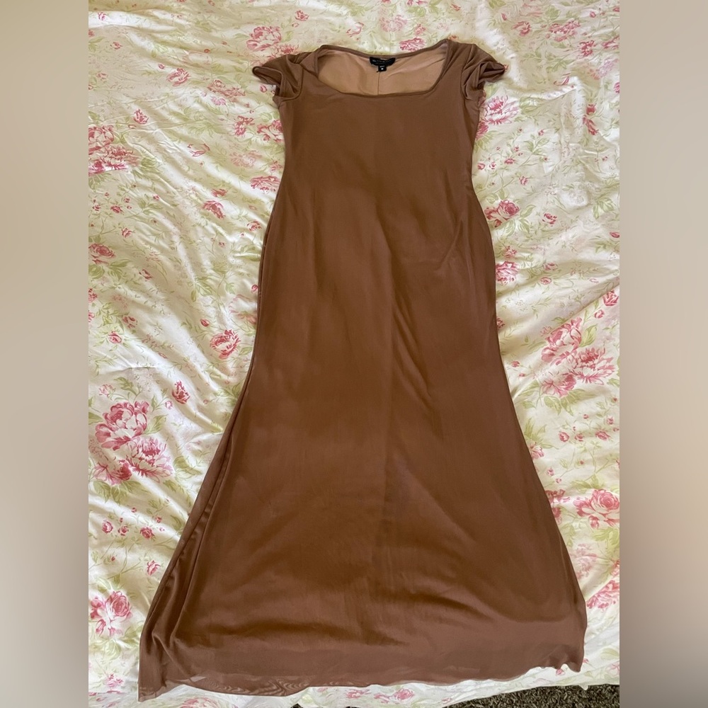 Body Con Brown Dress 🤎🤭